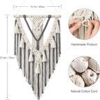 Boho Makramee Wandbehang Beige & Grau | Wanddeko