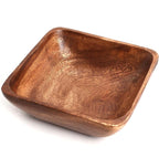 Dunkelbraune Holzschale aus Akazienholz | 15 cm
