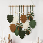 Makramee Wandbehang Blätter | Boho Wanddeko