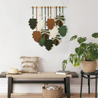 Makramee Wandbehang Blätter | Boho Wanddeko